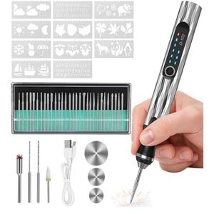 Brand new Electric Engraving Pen with Accessories - Silver